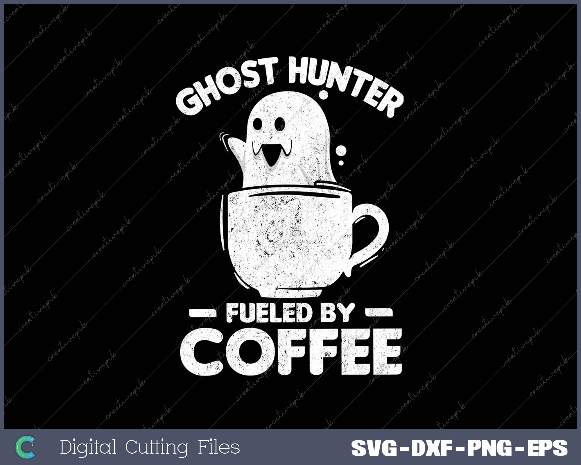 Ghost Hunter Fueled By Coffee Funny Halloween Ghost Hunting